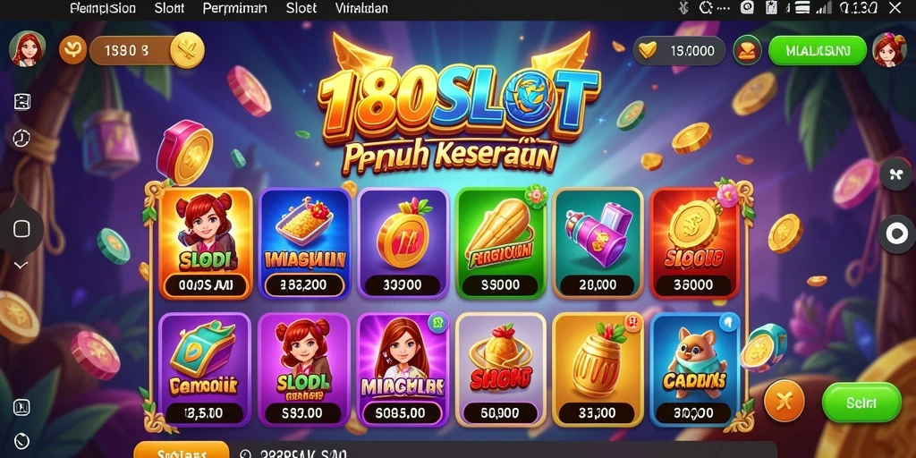 Tampilan menarik dari gameplay 180SLOT yang mengasyikkan.