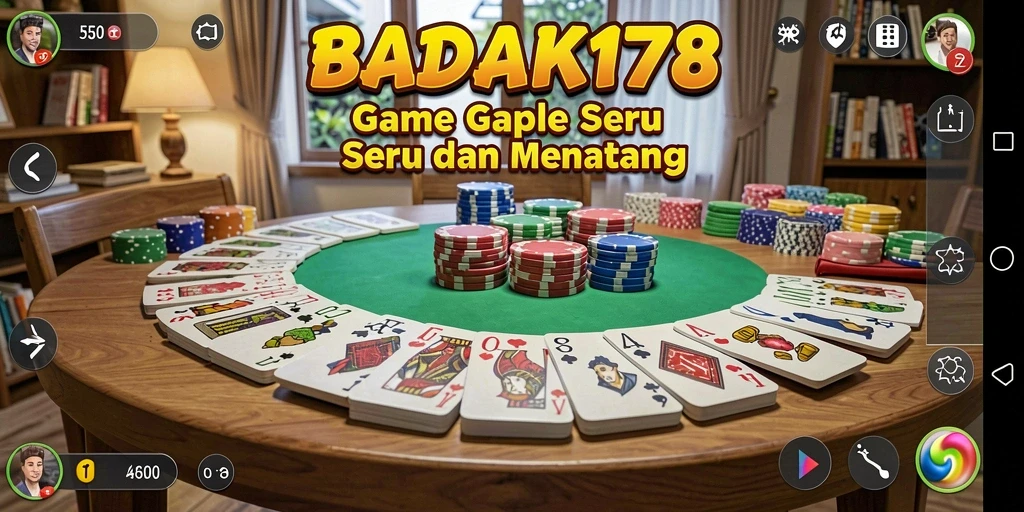 Gameplay menarik dari BADAK178 dengan suasana Gaple yang seru.