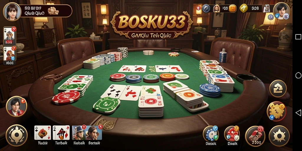 Tampilan gameplay QiuQiu yang seru dan menantang.