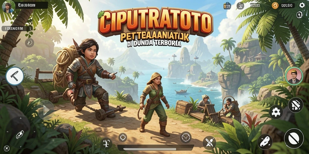 Tangkapan layar menunjukkan petualangan gameplay Open World yang seru.