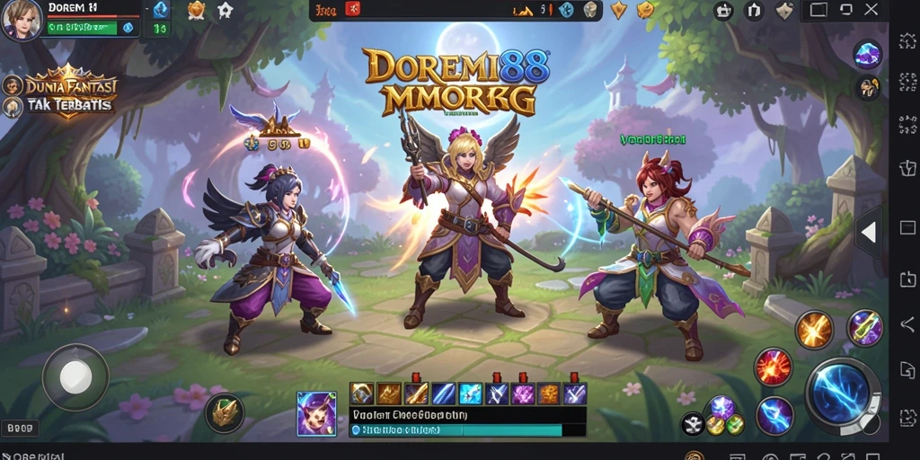 Tangkapan layar gameplay DOREMI88 yang menampilkan pertempuran seru antara pemain.
