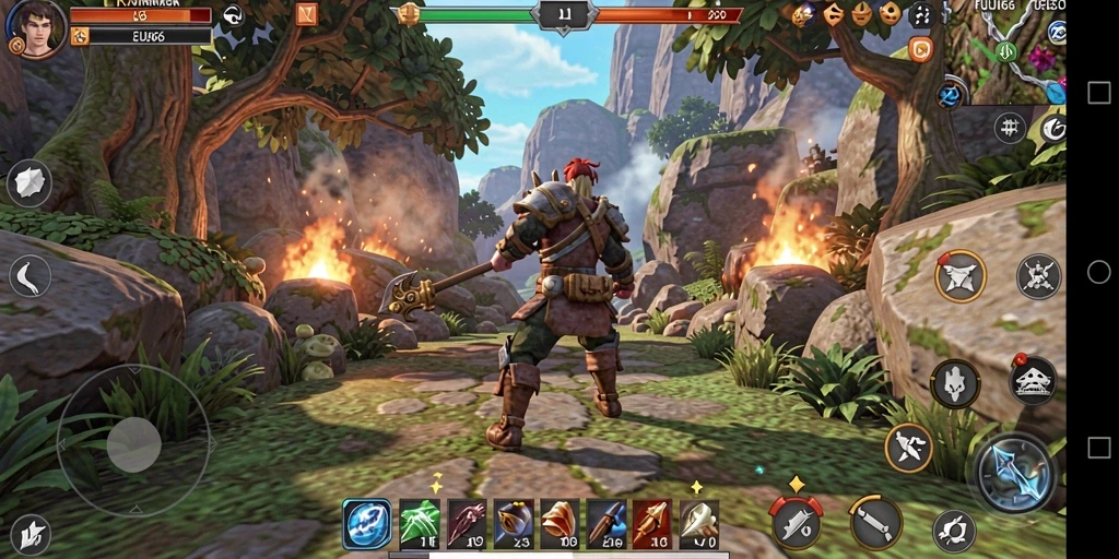 Tampilan gameplay <strong>FUJI66</strong> yang menawan dengan aksi RPG yang mendebarkan.