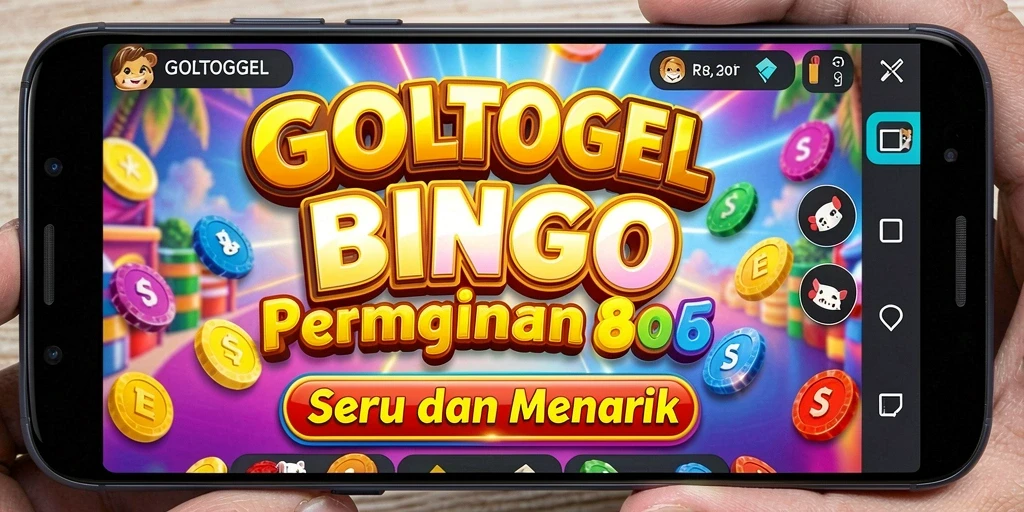 Menampilkan gameplay seru dari GOLTOGEL dengan tampilan Bingo.
