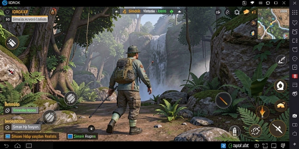 Tangkapan layar utama IDROK menampilkan gameplay Simulation yang mendalam.