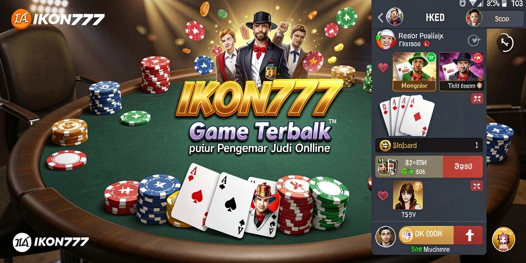 Tampilan gameplay seru dan menarik dalam game Poker IKON777.