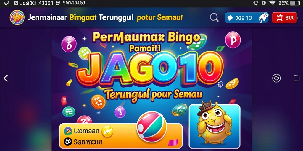 Tampilan gameplay seru di JAGO11 yang menghadirkan Bingo menyenangkan.