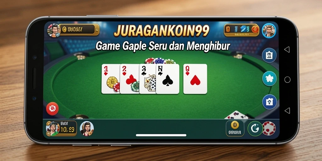 Tampilan menarik saat bermain Gaple di JURAGANKOIN99.