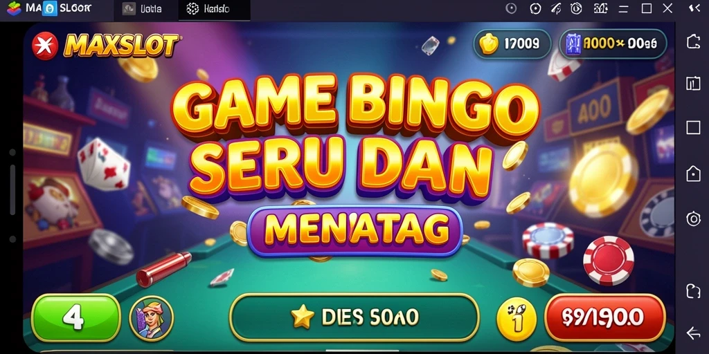Screenshot gameplay MAXSLOT yang menampilkan suasana Bingo yang seru.