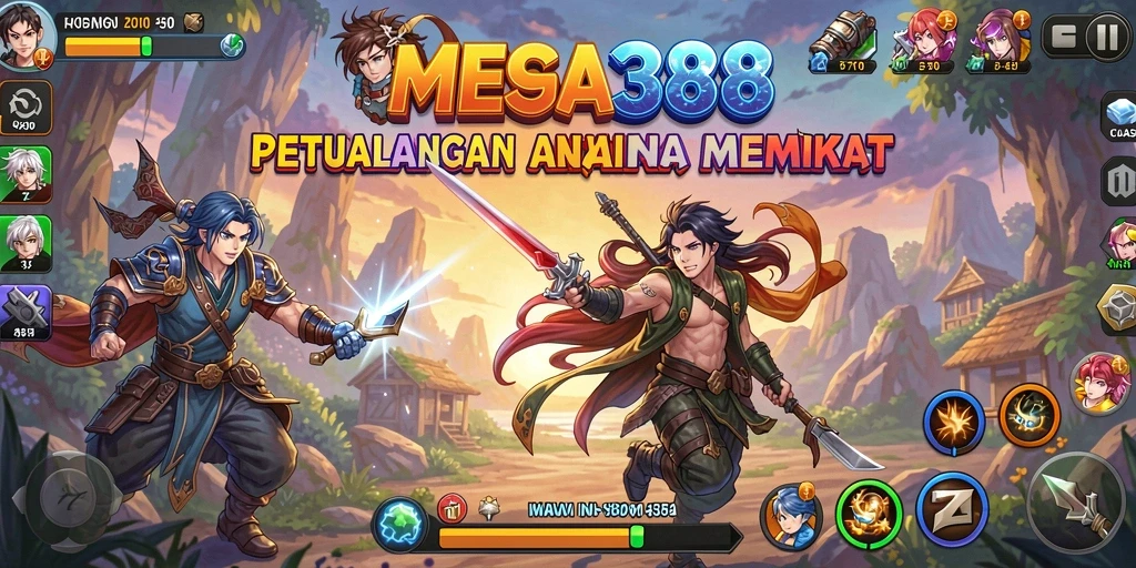 Tampilan menakjubkan dari gameplay MEGA388 yang penuh aksi anime.