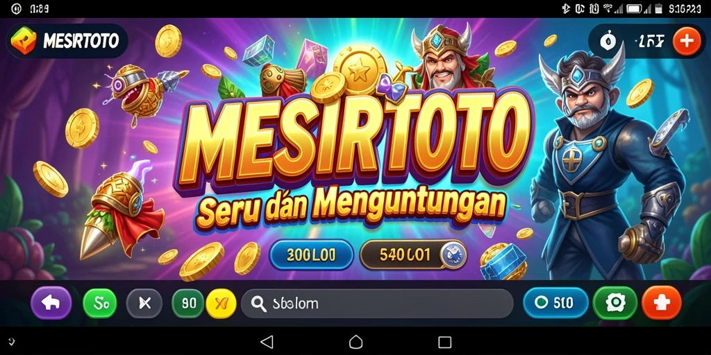 Tampilan gameplay <strong>MESIRTOTO</strong> yang seru dan mendebarkan.
