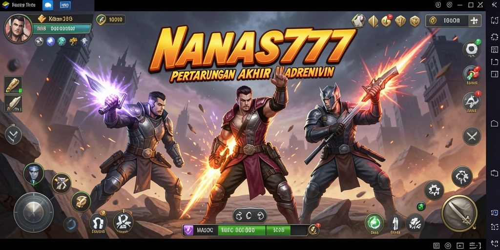 Tampilan mendebarkan dari pertarungan seru di NANAS777.