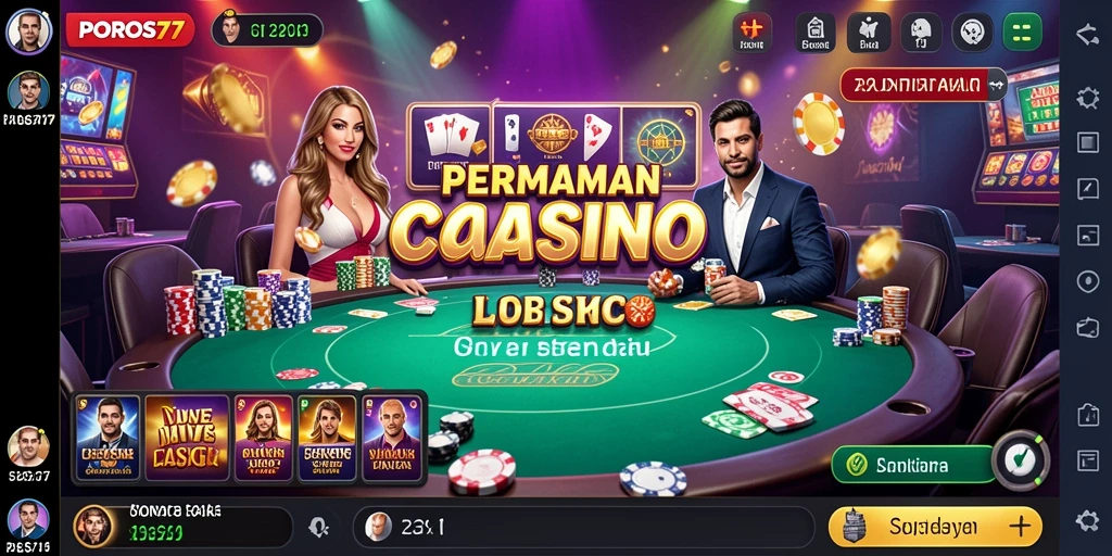 Gameplay Live Casino POROS77 dengan dealer langsung yang menarik.
