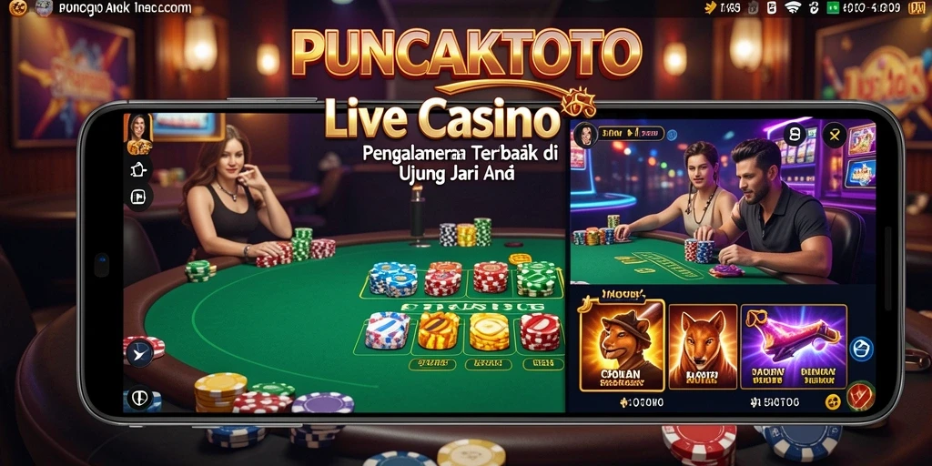 Tampilan gameplay menarik di PUNCAKTOTO dengan dealer langsung.