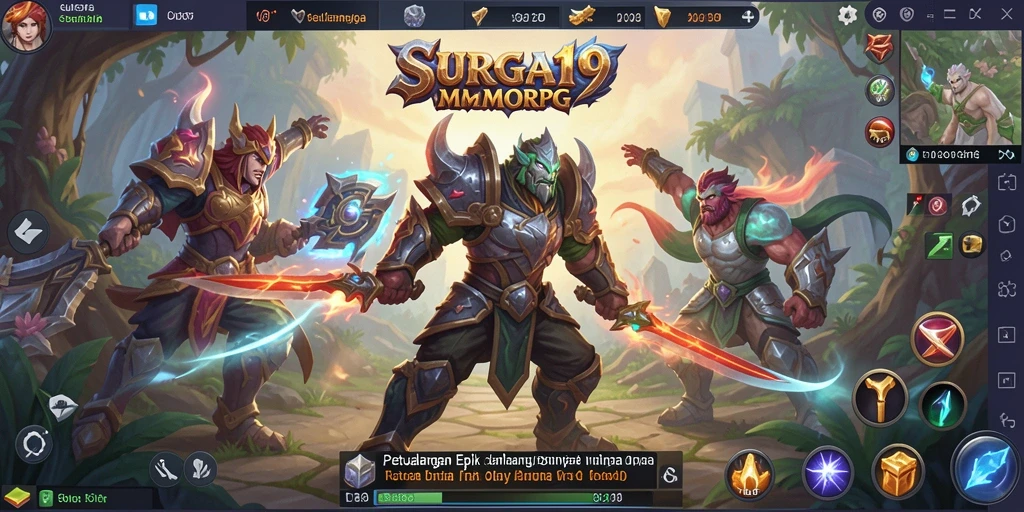 Gameplay epik dalam SURGA19 dengan petualangan tak terlupakan.