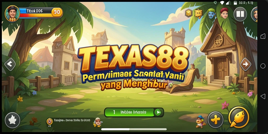 Tampilan gameplay TEXAS88 yang seru dan menghibur.