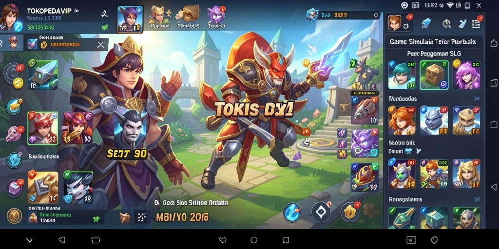 Screenshot menunjukkan gameplay seru TOKOPEDIAVIP yang interaktif.