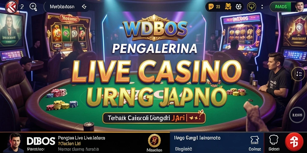 Screenshot gameplay WDBOS menampilkan dealer langsung dan interaksi pemain.